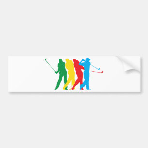 Golfer in Motion Bumpersticker