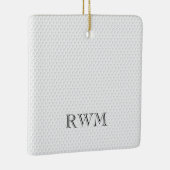 Golfer INITIALEN PHOTO Golf Ball Memorial Keepslag Keramisch Ornament (Rechts)