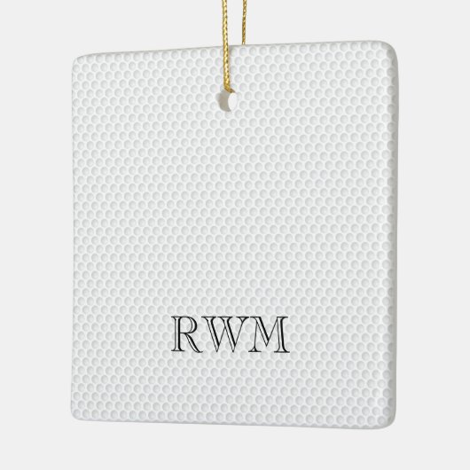 Golfer INITIALEN PHOTO Golf Ball Memorial Keepslag Keramisch Ornament (Links)