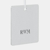 Golfer INITIALEN PHOTO Golf Memorial Keepslag Metalen Ornament (Voorkant Rechts)