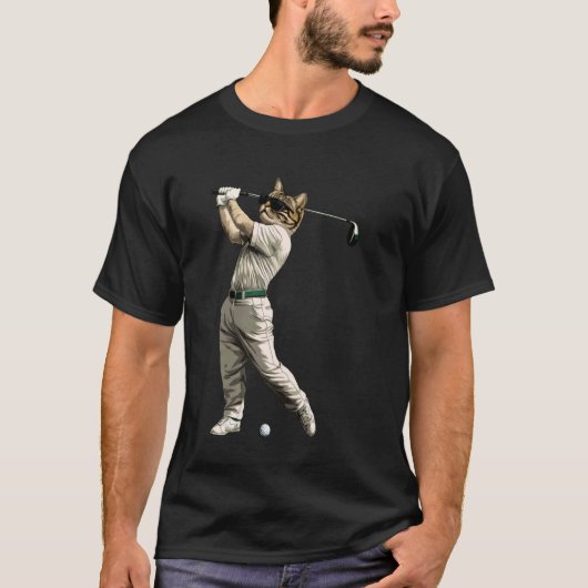 Golfer Kat T-shirt (Voorkant)