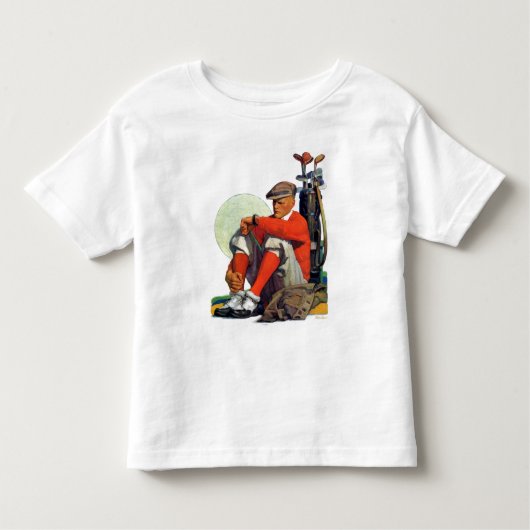 Golfer Kept Waiting Kinder Shirts (Voorkant)