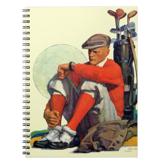 Golfer Kept Waiting Notitieboek (Voorkant)