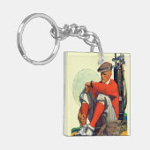 Golfer Kept Waiting Sleutelhanger (Voorkant Links)