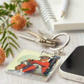 Golfer Kept Waiting Sleutelhanger (Voorkant Rechts)