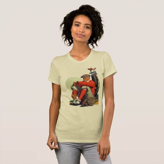 Golfer Kept Waiting T-shirt (Voorkant volledig)