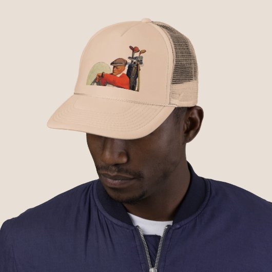 Golfer Kept Waiting Trucker Pet (In situ)