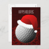 Golfer Kerst Kaarten Feestdagenkaart (Voorkant / Achterkant)