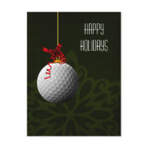 Golfer Kerst Kaarten