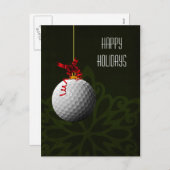 Golfer Kerst Kaarten Feestdagenkaart (Voorkant / Achterkant)