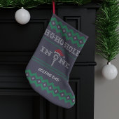 Golfer-kerst-stophal in één kleine kerstsok