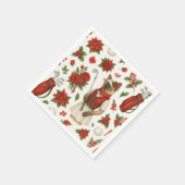 Golfer Kerst thema met golf apparatuur Servet (Hoek)