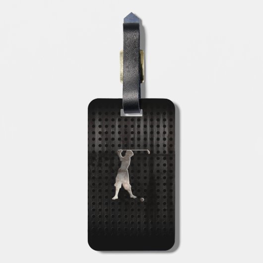  Golfer; Koel Bagagelabel (Achterkant verticaal)