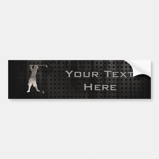  Golfer; Koel Bumpersticker (Voorkant)