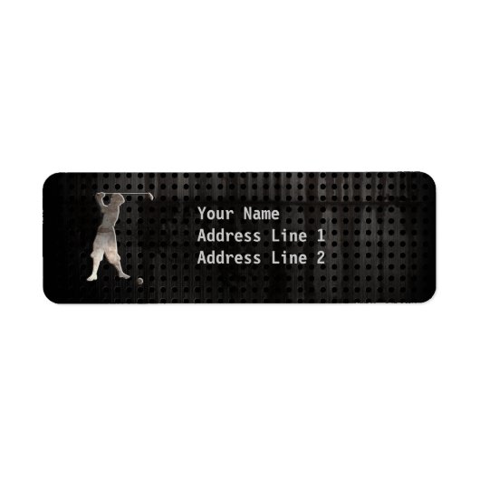 Golfer; Koel Etiket (Voorkant)