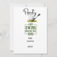 Golfer laatste schommel voor de ring Bachelor Part