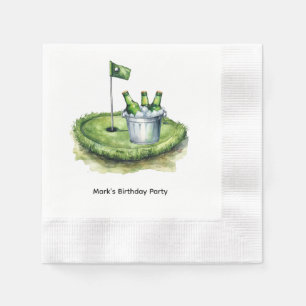 Golfer Laten we Par Tee voor feestje Servet