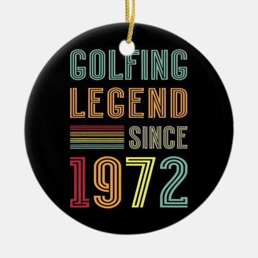 Golfer Legend 1972 50th Birthday Golf 50 jaar Keramisch Ornament (Voorkant)