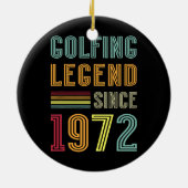 Golfer Legend 1972 50th Birthday Golf 50 jaar Keramisch Ornament (Achterkant)
