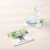 Golfer Let's Par T-shirt for Party Kartonnen Onderzetters (Insitu)