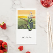 Golfer Let's Par T-shirt for Party Paper Guest Tow Servet (Insitu)