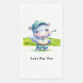 Golfer Let's Par T-shirt for Party Servet (Voorkant)