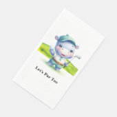 Golfer Let's Par T-shirt for Party Servet (Hoek)