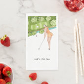 Golfer Let's Par T-shirt for Party Servet (Insitu)