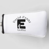Golfer Letter E Golfheadcover (Voorkant)