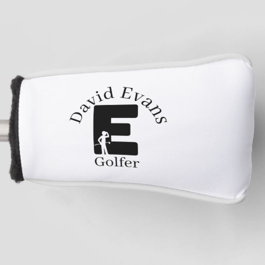 Golfer Letter E Golfheadcover (Voorkant)