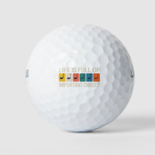 Golfer Leven zit vol met Belangrijke Keuzes Golf Golfballen