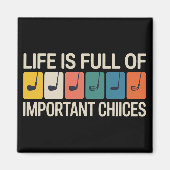 Golfer Life is Full of Important Choices Golf Magneet (Voorkant)