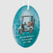 Golfer Loving Memory Golf Memorial Ornament (voorkant)