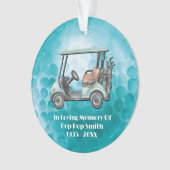 Golfer Loving Memory Golf Memorial Ornament (voorkant)