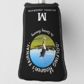 Golfer Memorial Golfing Heaven's Fairway 1 Foto Golfheadcover (Draai 90)