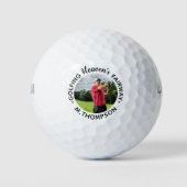 Golfer Memorial Golfing Heaven's Fairway Foto Golfballen (Voorkant)