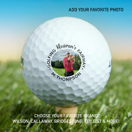 Golfer Memorial Golfing Heaven's Fairway Foto Golfballen