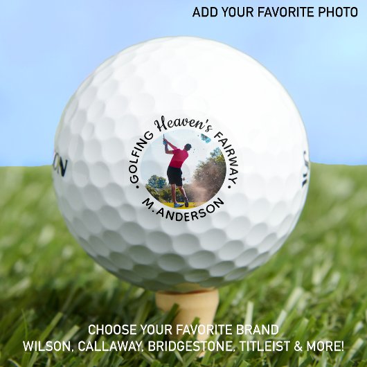 Golfer Memorial Heaven Remembrance Keepomwille Fot Golfballen