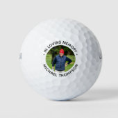 Golfer Memorial in Loving Memory Custom Photo Golfballen (Voorkant)