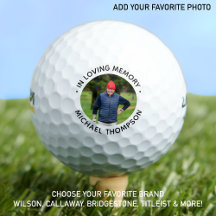 Golfer Memorial in Loving Memory Custom Photo