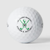 Golfer Memorial in Loving Memory Herembrance Golfballen (Voorkant)
