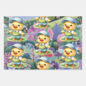 Golfer met Abstracte golfscènes voor kinderen Inpakpapier Vel (Voorkant 2)