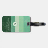 Golfer met Golf Club Elegant Green Bagagelabel (Achterkant horizontaal)