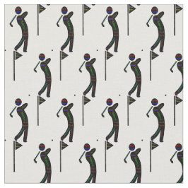 Golfer met Motivatie golfwoorden Stof