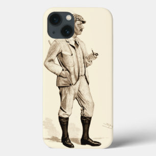  Golfer met tabakspijp en -laarzen Case-Mate iPhone Case