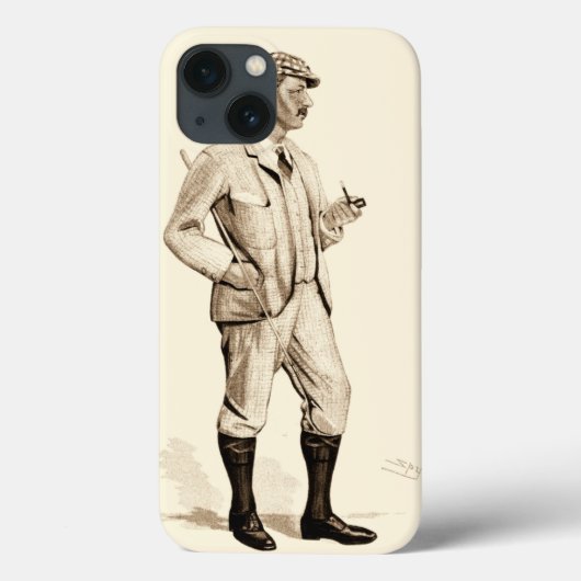  Golfer met tabakspijp en -laarzen Case-Mate iPhone Case (Achterkant)