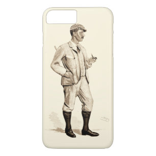 Golfer met tabakspijp en -schoenen Case-Mate iPhone Case