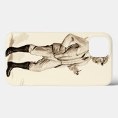  Golfer met tabakspijp en -schoenen Case-Mate iPhone Case (Achterkant (horizontaal))