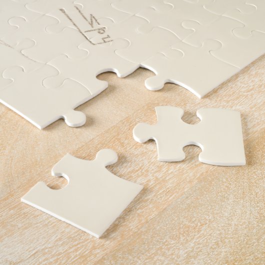 Golfer met tabakspijp en -schoenen Legpuzzel (Zijkant)