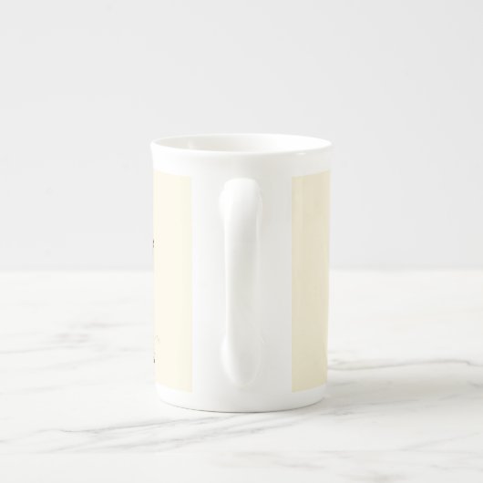 Golfer met tabakspijp en -schoenen Porselein Kop (Achterkant)